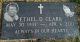 Headstone of Ethel Dora (McNair) Clark
